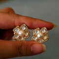 Earrings - Natural Pearl - Mother of Pearl